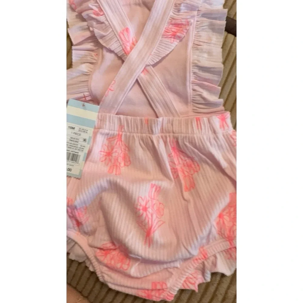 NEW toddler girls size 18 months one piece Cat & Jack outfit.  Cute, comfy.